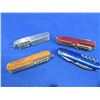 Image 1 : 4 Swiss Style Folding Pocket Knives