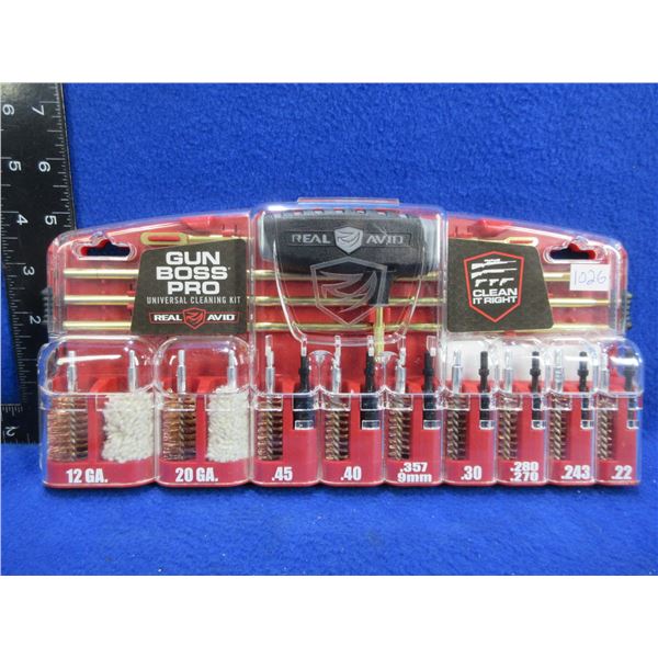 NEW - Real Avid Gun Boss Pro Universal Cleaning Kit - 22 Cal. To 12 Ga.