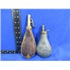 Image 2 : 2 Vintage Powder Flasks - As Is, Missing Parts