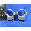 Image 1 : 1" High Steel Scope Rings - Silver