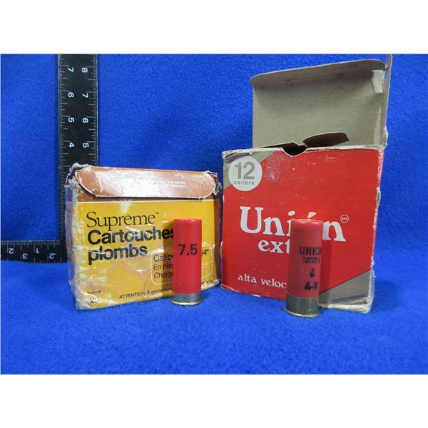 12 Ga. 2 3/4" Union & Supreme Shotshells (We Can Not Ship - Pick Up Only)