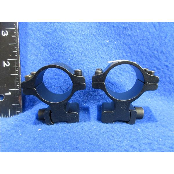 1" Rings .22 Dovetail - Aluminum or Lightweight Alloy