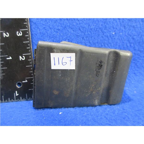 Appears to be a 7.62X51 DSA FAL SA58 U.S. Made Metric Pattern 5 Round Magazine