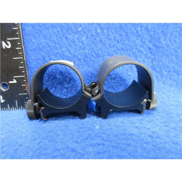 Weaver 1" Low Rings - Matte Black