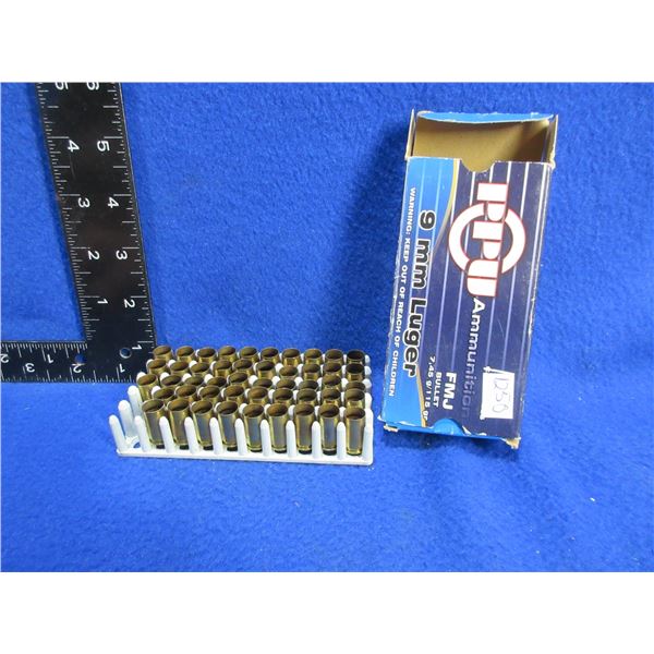 Brass Only - 9MM Luger PPU Unprimed - Box of 48