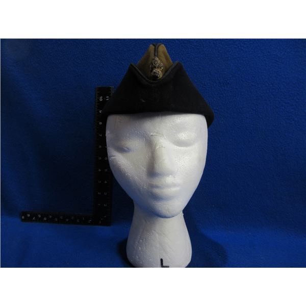 WWII Canadian Wedge Cap - Artillery Branch - Herbert Johnson, Tan & Black