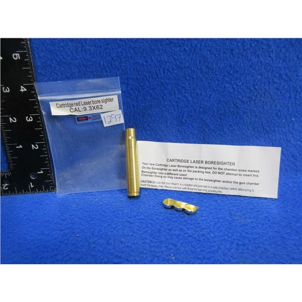 NEW - 9.3X62 Cartridge Red Laser Bore Sight with Batteries