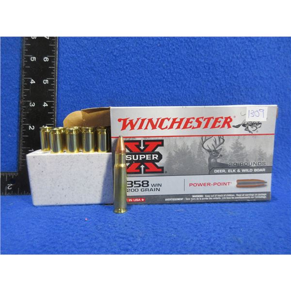 358 Win. 200gr PP Winchester Cartridges (We Can Not Ship - Pick Up Only)