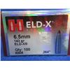 Image 2 : 6.5MM .264" 143gr ELD-X Hornady Bullets - Sealed Box of 100