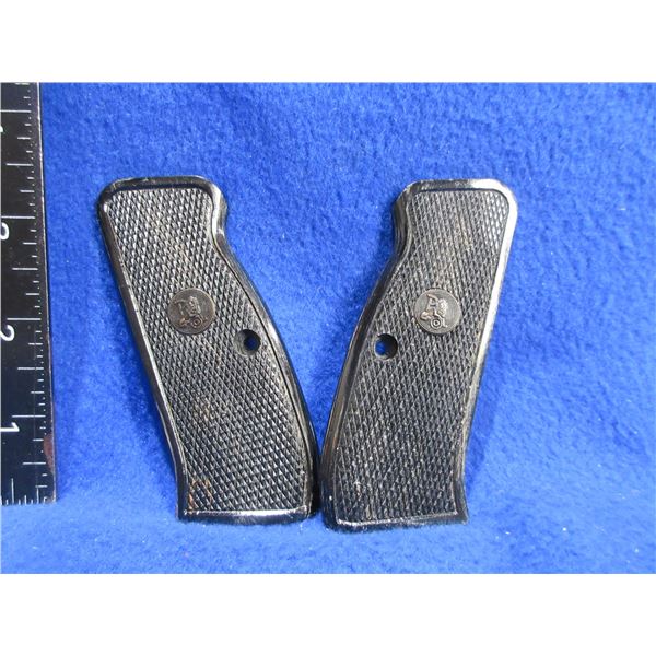 Pachmayr CZ 75/85 Checkered Wood Grips - No Screw