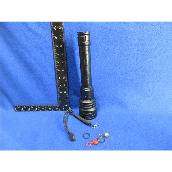 NEW - 3000 to 18,000 Lumens Flashlight with Sliding Head & Window Breaker