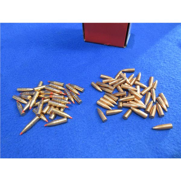 6MM .243" 80gr Bullets - Box of 33 (Hornady GMX), Bag of 48 (Winchester PSP)