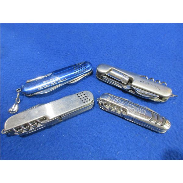 4 Swiss Style Folding Pocket Knives