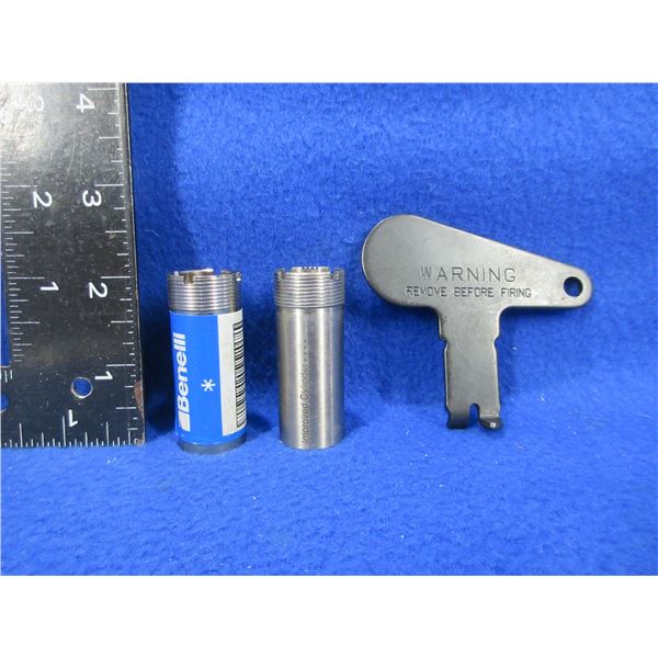 2 Benelli 12 Gauge Chokes with Wrench - IC and Full
