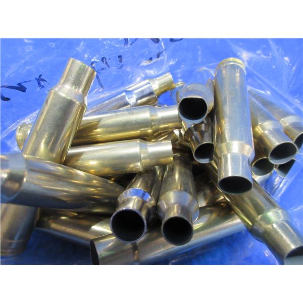Brass Only - 338 Win. Mag 1x Fired Unprimed - Bag of 30