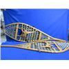 Image 1 : Vintage 48" x 14" Wood & Rawhide Snowshoes with Leather Harnesses