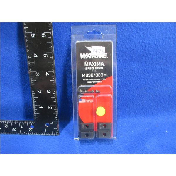 NEW - Warne Maxima 2 Piece Steel Bases M838/838M