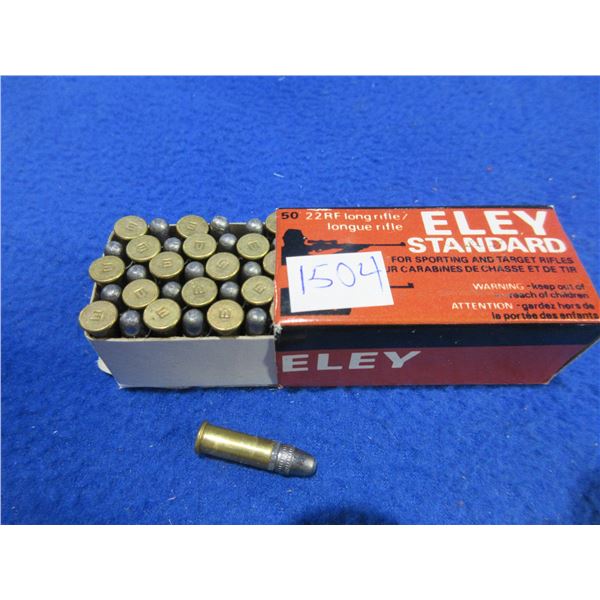 22 LR Eley Standard Cartridges (We Can Not Ship - Pick Up Only) - Box of 50