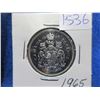 Image 1 : 1965 Canada 50 Cent Coin - .800 Silver