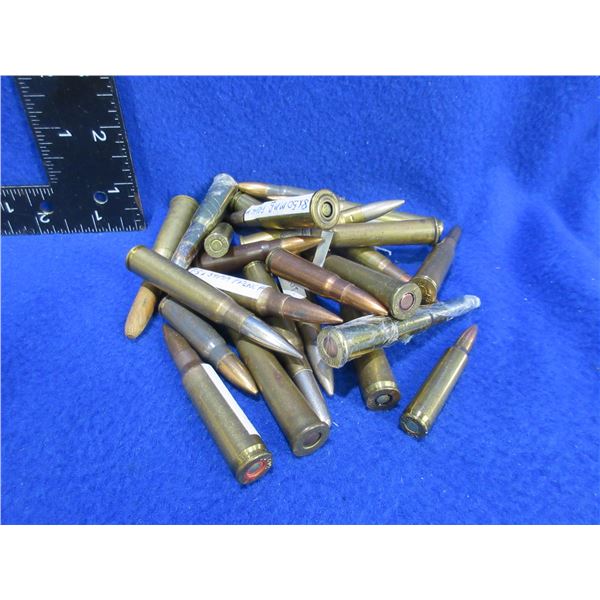 Lot of 25 Misc. Rifle Cartridges (We Can Not Ship - Pick Up Only)