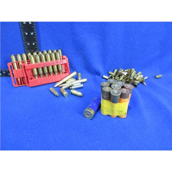Lot of Misc. Cartridges, Shotshells, Brass & Bullets (We Can Not Ship - Pick Up Only)