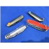 Image 2 : 4 Swiss Style Folding Pocket Knives