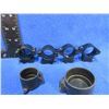 Image 1 : 2 Pairs of 1" .22 Rimfire Rings & Butler Creek Flip-Up Len Covers(10 Eye & 04 Obj)