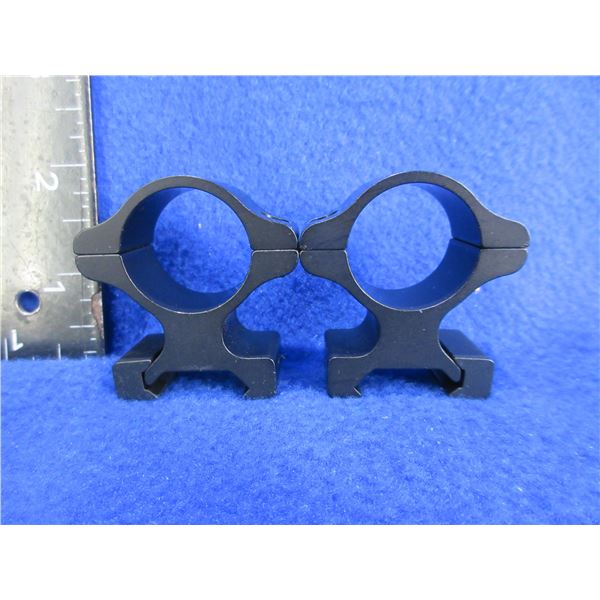 1" Aluminum Rings - High, Black