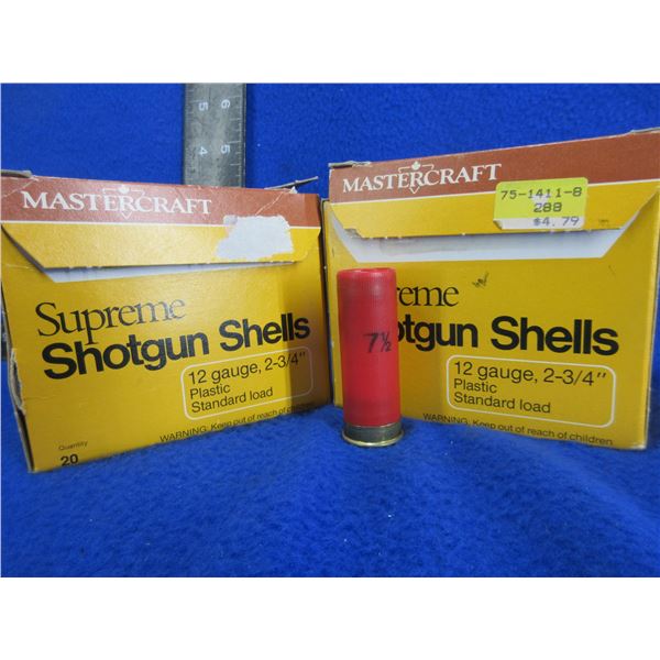 12 Ga. 2 3/4" 7 1/2 Shot Supreme Shotshells (We Can Not Ship - Pick Up Only)
