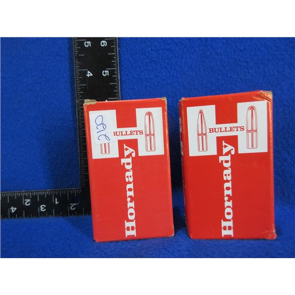 30 Cal. Luger .308" 93gr FMJ Hornady Bullets - 2 Sealed Boxes of 100