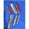 Image 2 : 6 Assorted Folding Blade Knives - 3 Swiss Style, 2 Lock Blade, 1 Key Chain