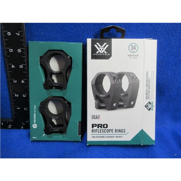 Vortex 34MM Pro Riflescope Rings - 1.45" High for Picatinny & Weaver Mounts