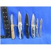 Image 2 : 6 Assorted Folding Blade Knives - 5 are Lock Blade