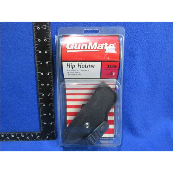 NEW - GunMate Hip Holster - Size 6, Right Hand - Medium Frame Pistol up to 4" Barrel