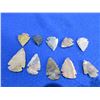 Image 1 : 10 Arrowheads - Approx. 1" to 1 1/2" Length