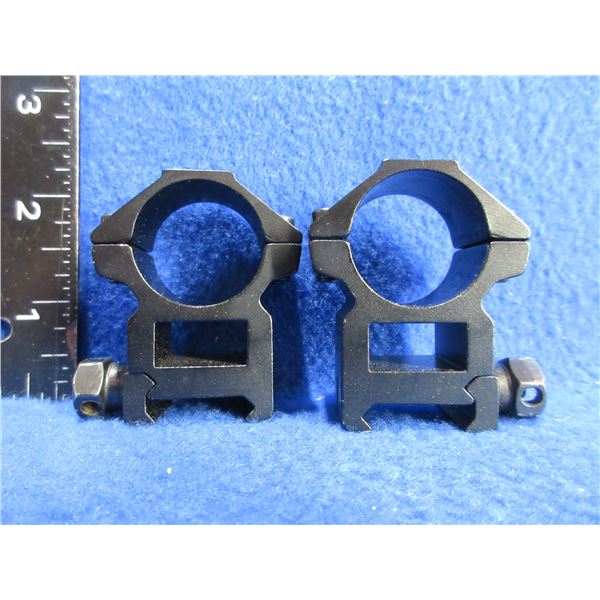 Tactical Style 1" Aluminum See-Through Rings