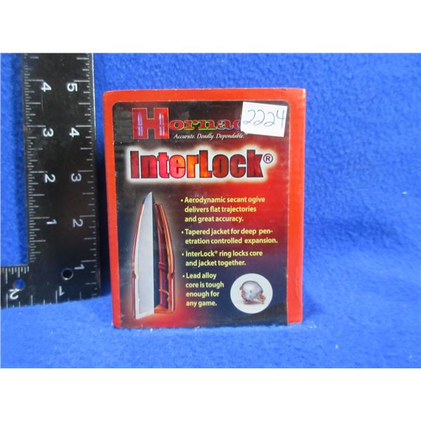 338 Cal. .338" 225gr SP Interlock Hornady Bullets - Sealed Box of 100