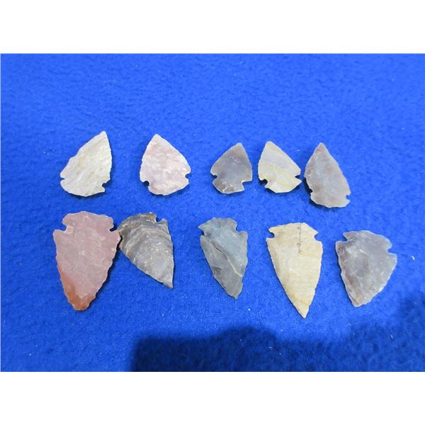 10 Arrowheads - Approx. 1" to 1 1/2" Length