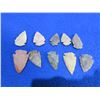 Image 1 : 10 Arrowheads - Approx. 1" to 1 1/2" Length
