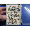 Image 2 : Lot of 60+ Hand Tied Fly Fishing Flies in Case