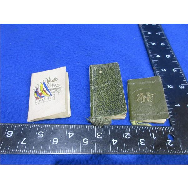 3 Miniature Calendars - France - 1912, 1914 and 1916