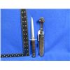 Image 1 : WWII British Stiletto Fighting Commando Knife with Sheath - 5" Blade