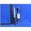 Image 2 : WWII British Stiletto Fighting Commando Knife with Sheath - 5" Blade
