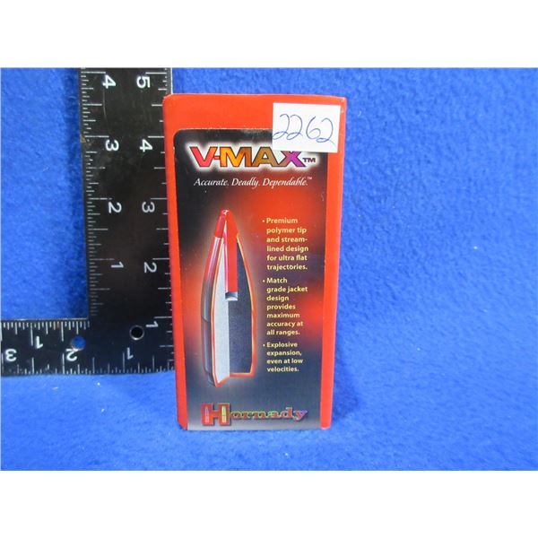 22 Cal. .224" 50gr V-Max Hornady Bullets - Sealed Box of 250