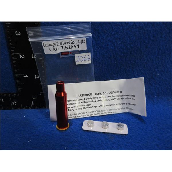 NEW - 7.62X54 Cartridge Red Laser Bore Sight with Batteries
