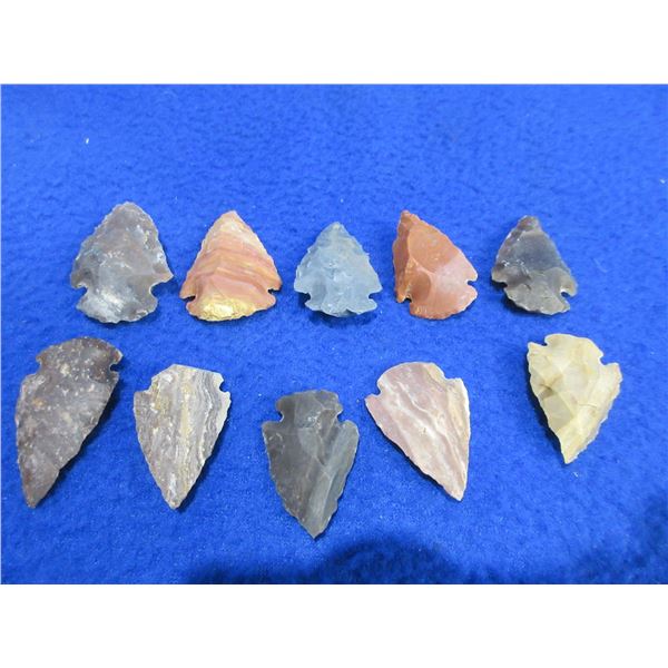 10 Arrowheads - Approx. 1" to 1 1/2" Length