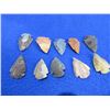 Image 2 : 10 Arrowheads - Approx. 1" to 1 1/2" Length