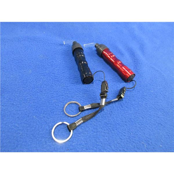 2 Bore Lights - 3W LED - Red & Black - AA Batteries Included