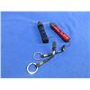 Image 1 : 2 Bore Lights - 3W LED - Red & Black - AA Batteries Included