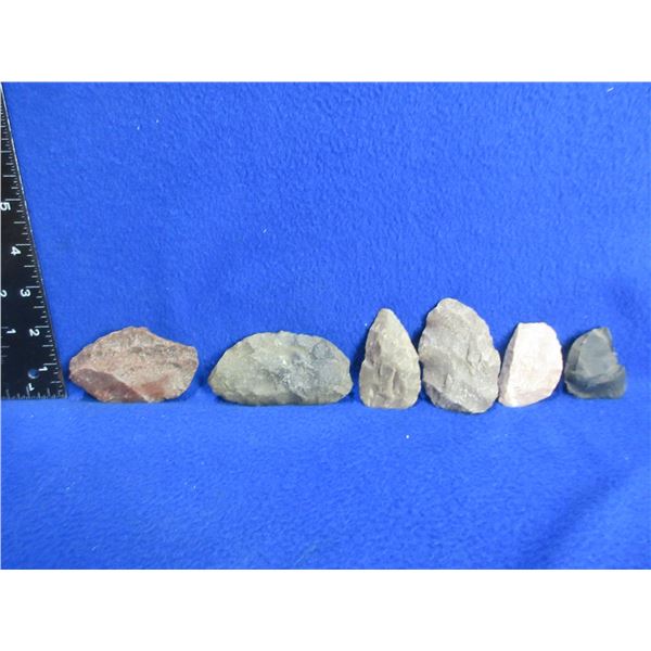 6 Native American Stone Pieces/Tools
